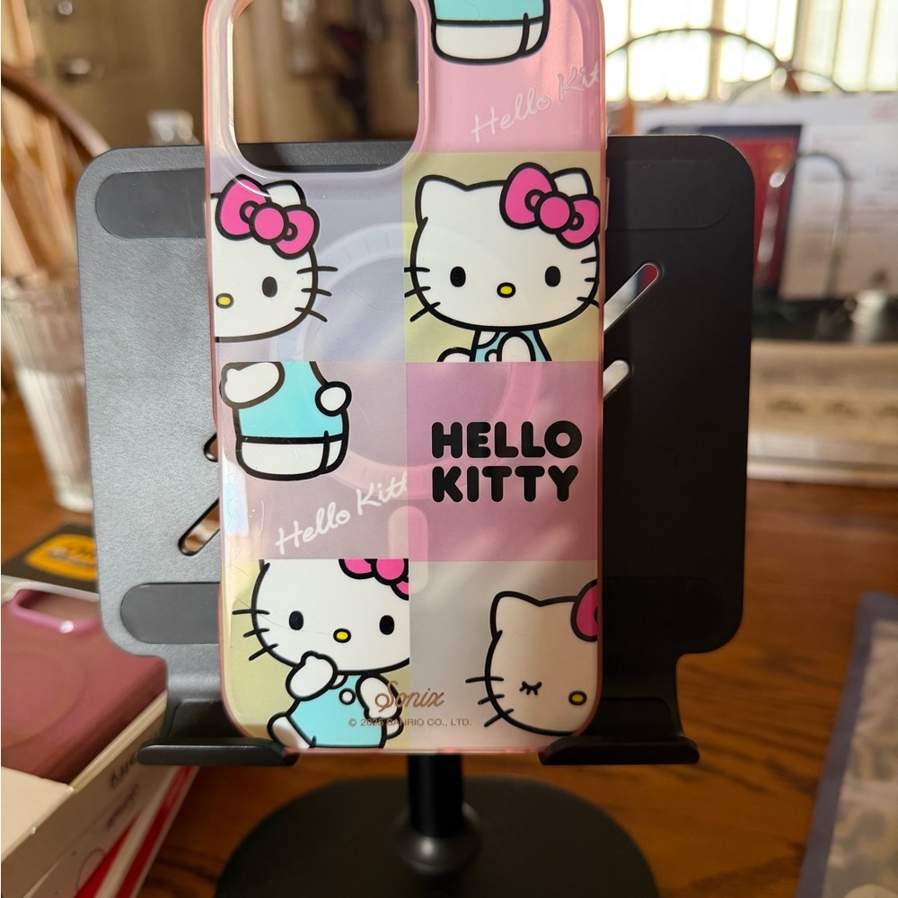 Hello Kitty Pastel Phone 16 Pro Max Case - Pink, Blue, Yellow